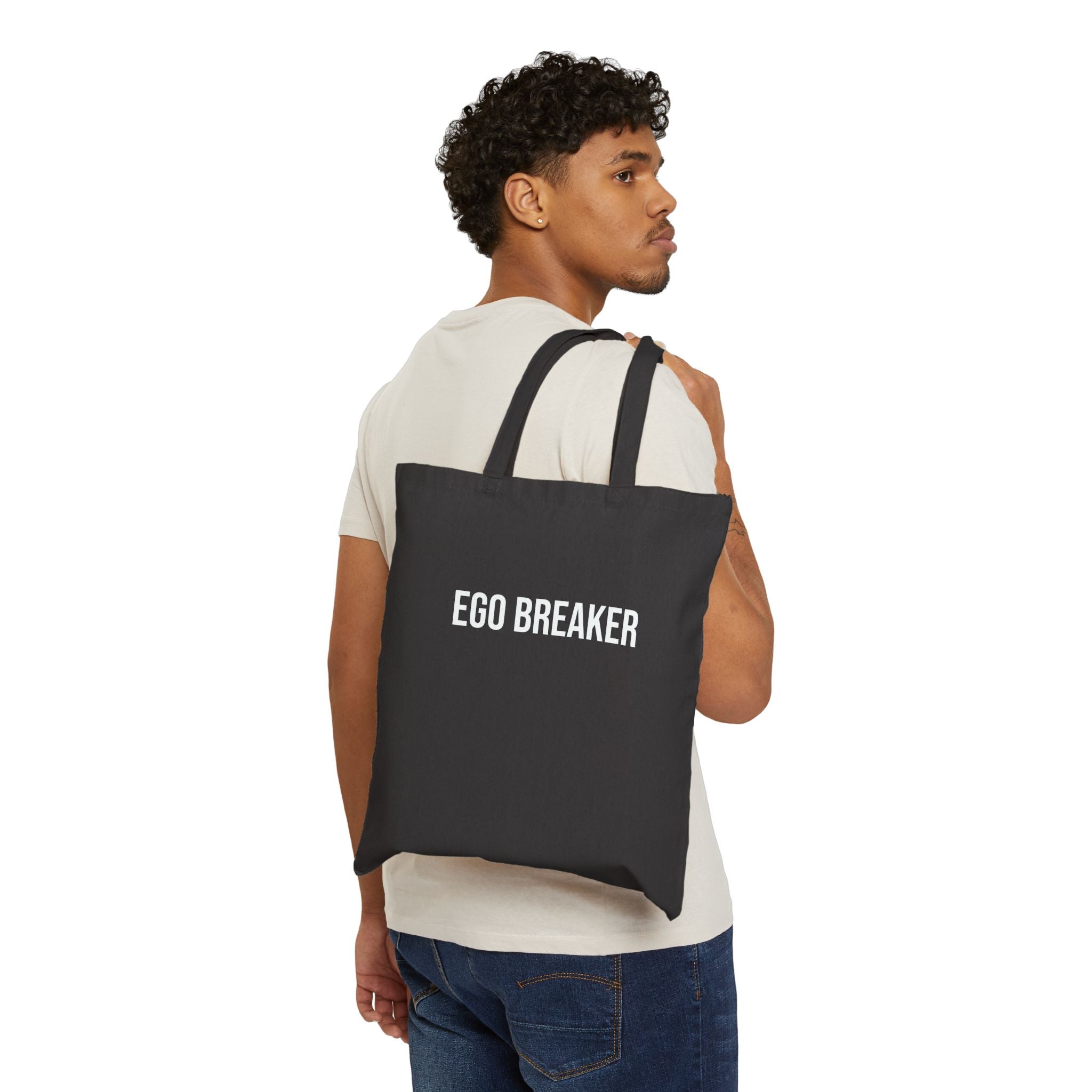 EGO BREAKER Cotton Canvas Tote Bag