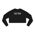 TOXIC TEXT GAMBLER CROPPED SWEATSHIRT