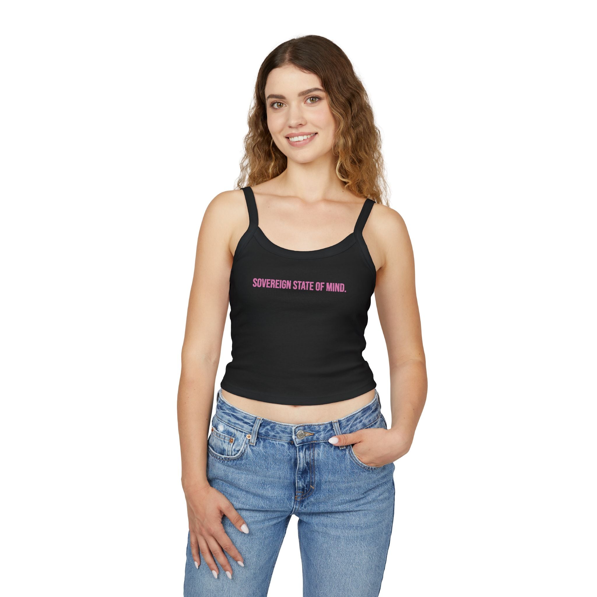 SOVEREIGN STATE OF MIND Spaghetti Strap Tank Top