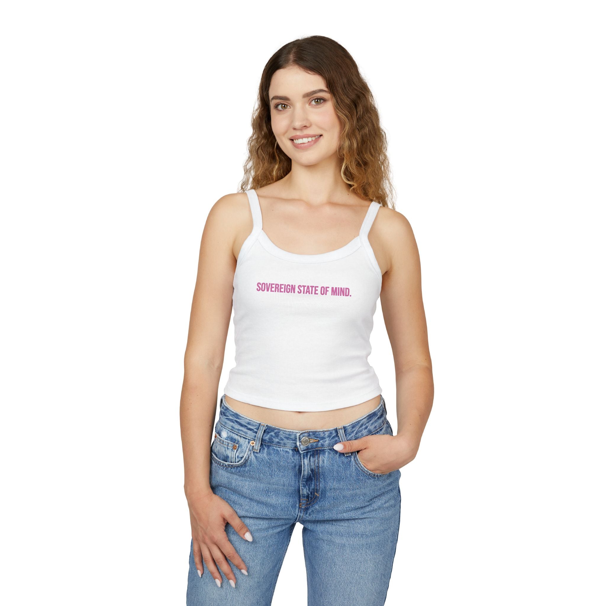 SOVEREIGN STATE OF MIND Spaghetti Strap Tank Top