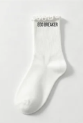 EGO BREAKER Horizontal Ruffle Sock// White EGO BREAKER Horizontal Ruffle Sock// Black SWEET KARMA Horizontal Ruffle Sock//Pink