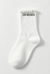 EGO BREAKER Horizontal Ruffle Sock// White EGO BREAKER Horizontal Ruffle Sock// Black SWEET KARMA Horizontal Ruffle Sock//Pink